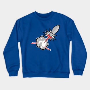 Rocket Blasting Off Crewneck Sweatshirt